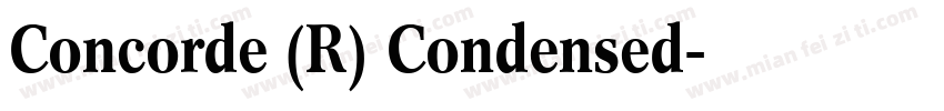 Concorde (R) Condensed字体转换